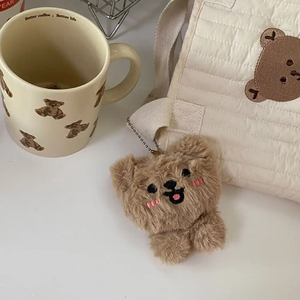 Moda de pelúcia arco urso boneca chaveiro dos desenhos animados na moda arco urso saco pingente adorável kawaii pelúcia urso chaveiro presentes da menina