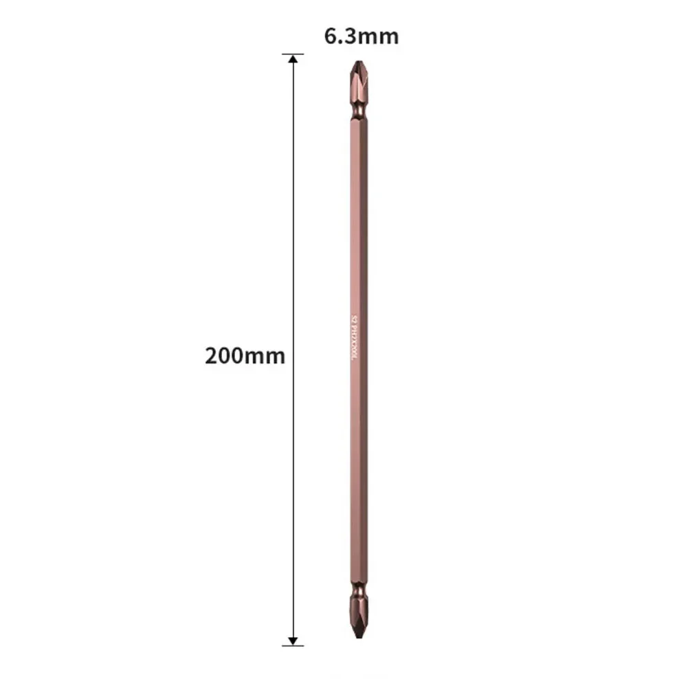 65mm/100mm/150mm/200mm/250mm/300mm Screwdriver Bits Set  PH2 Anti-slip With Magnetic 1/4\