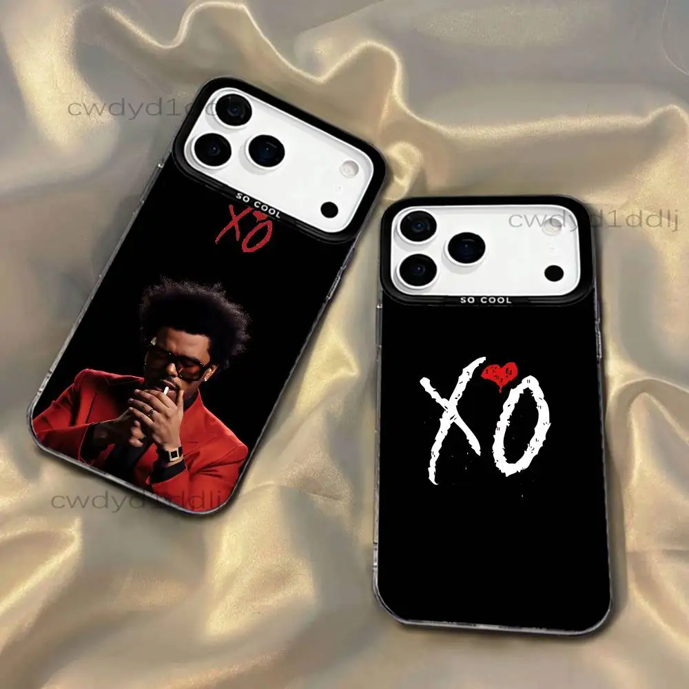 

The W-Weeknd XO For iPhone 17,16,15,14,13,12,X,8,Pro,Max,Plus,SE4,Air,Mini Black IMD Matte Case