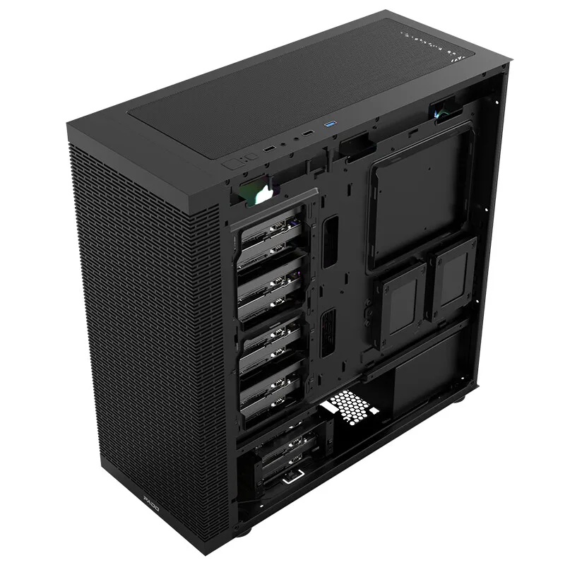 F20/F10 قرص صلب أسود متعدد البت E-ATX صندوق الإطار الرئيسي للكمبيوتر خادم تخزين برجي كامل