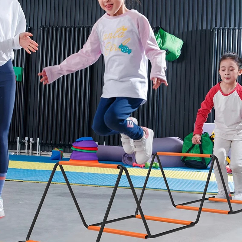 Échelle d'agilité multifonctionnelle pour enfants, jouets d'équilibre et de coordination, équipement d'entraînement de vitesse, jeux de sport pour enfants