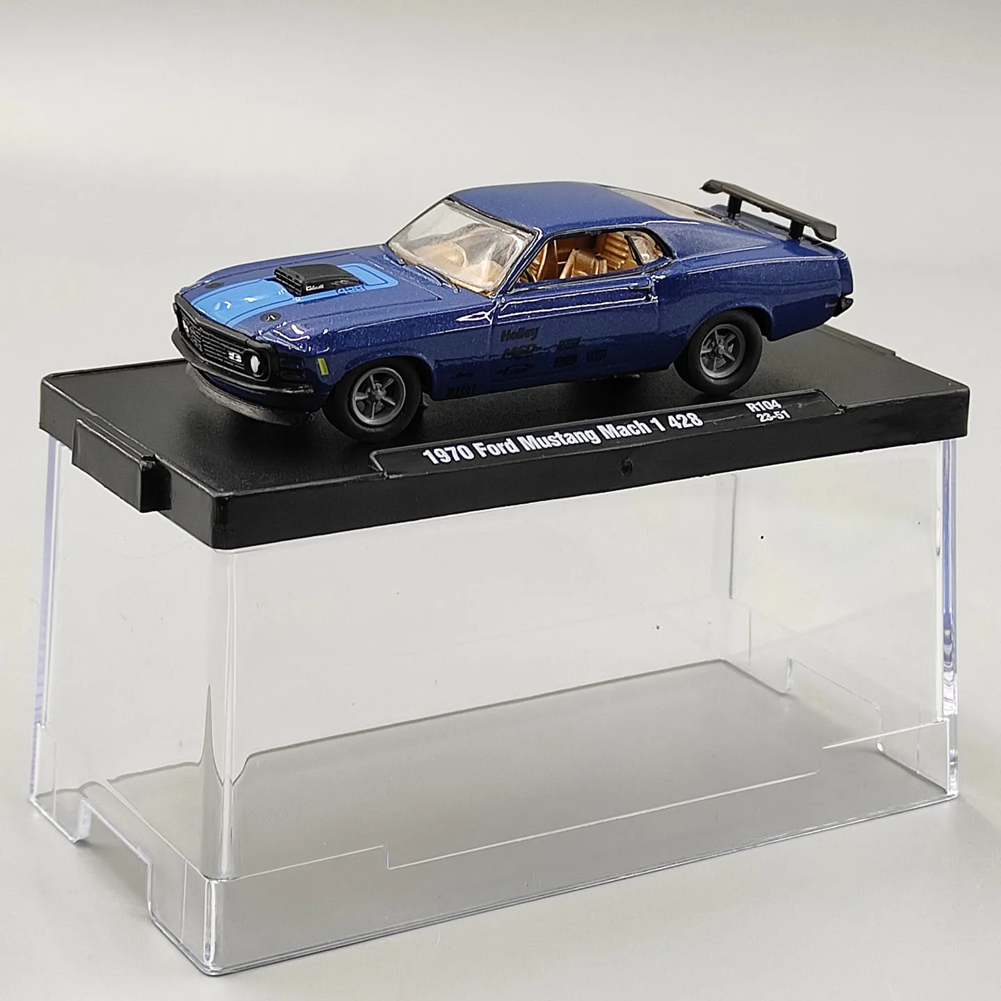 Diecast M2 1:64 Scale 1970 Mustang Mach 1 428 Alloy Car Model