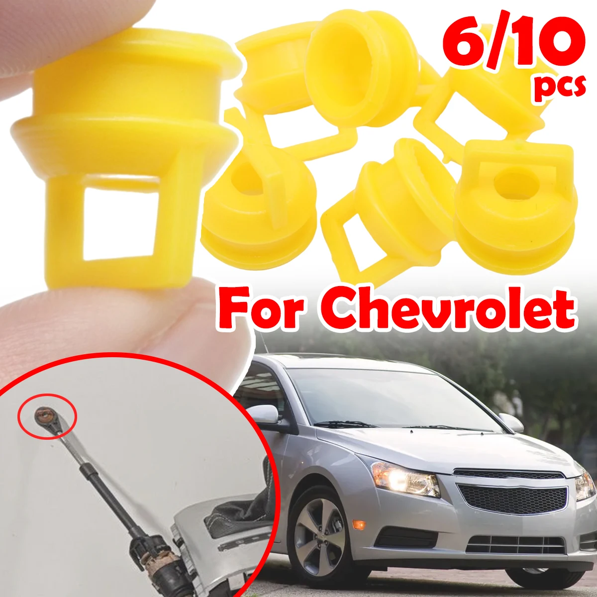 

6/10pcs Shift Cable Linkage Bushing Repair Kit For Chevrolet Cruze J300 Express Silverado Orlando Suburban Monte Car accessories