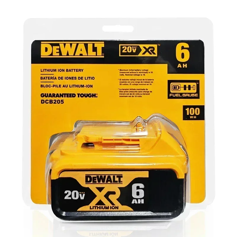 New 100% Original 6Ah 20V Original Dewalt Power Tool Battery DCB206 DCB206 20V Battery DCB205 DCB200