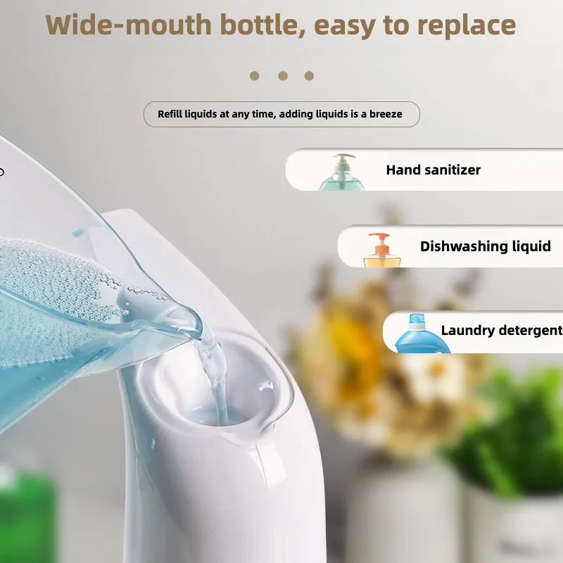 Shower and Lotion Dispenser Waterproof Shampoo Shower Gel Container Automatic Liquid Soap Dispenser Wall Mount with Clear Window