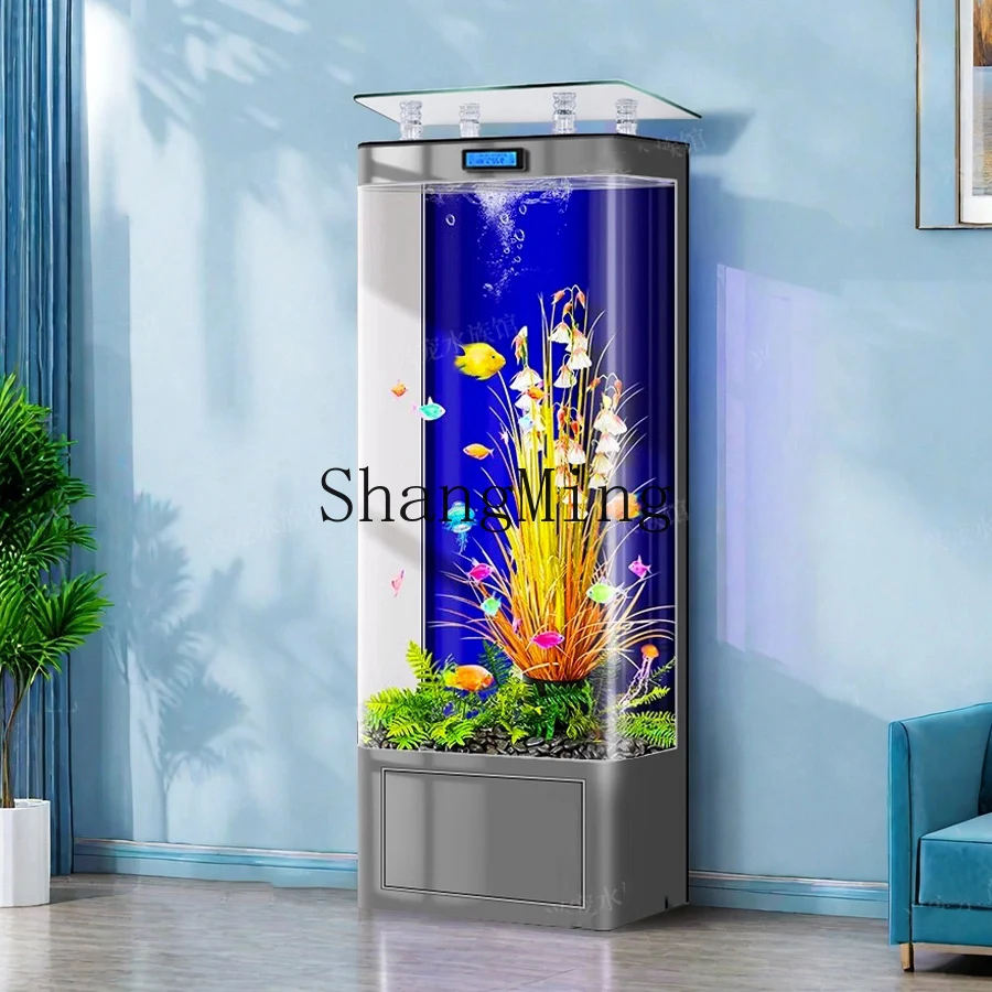 

SM fish tank living room household floor small ecological circulation aquarium office company advanced sense fish tank