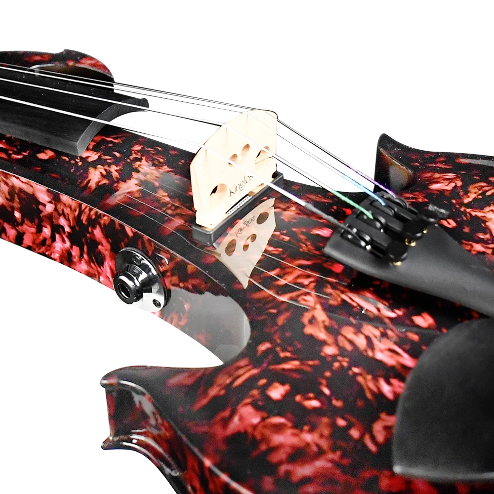 New Professional 4/4 Kinglos Electronic Violin With Case Bow