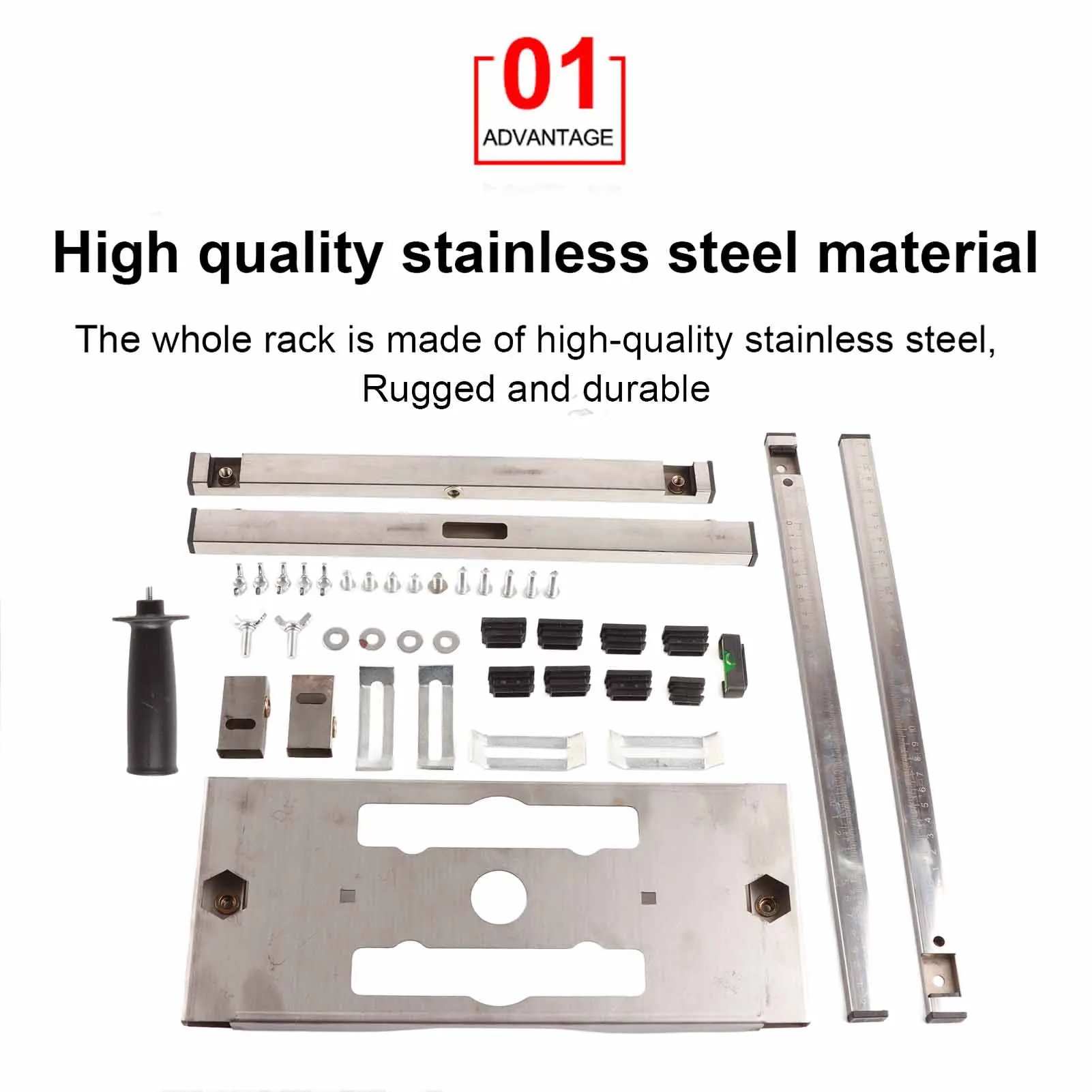 Steel Edge Guide Portable Saw Positioning Frame Tool Multi Function for Wood Cutting Bottom Board Machine Portable Modified