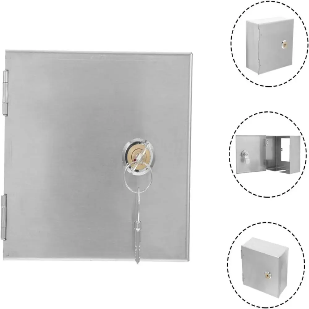 Anti Theft Stainless Steel Electrical Outlet Box Waterproof Outdoor Charging Protective Enclosure With Code Lock