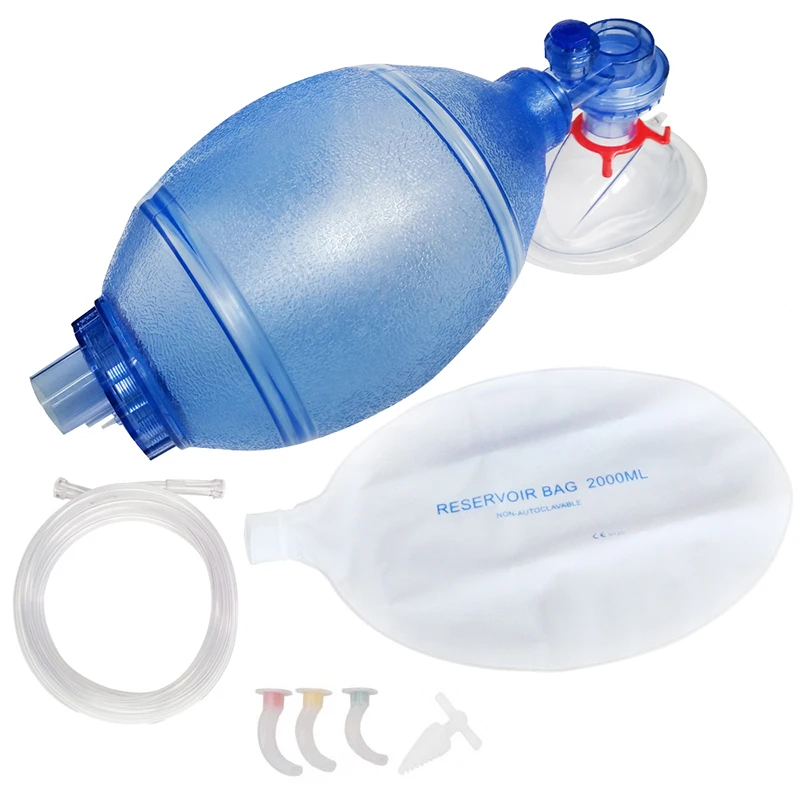1Pc Adult/Child/Infant 2000M Resuscitation Ambu Bags 2000Ml/1600Ml Reservoir Bag Emergency Self-Help Rescue Tool