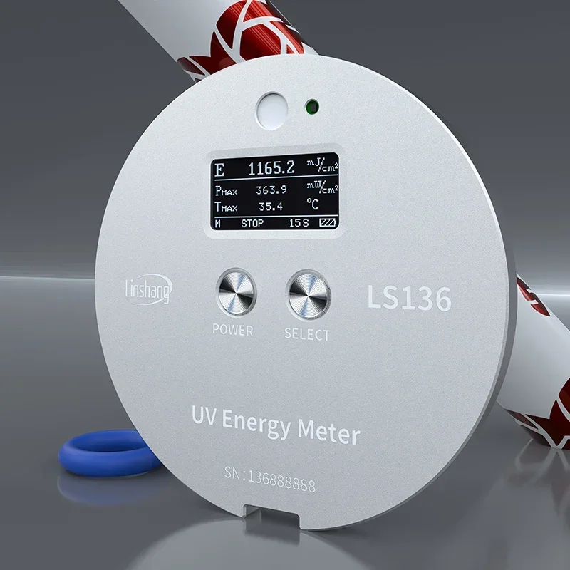 Linshang Ultraviolet Radiometer UV Energy Meter for 365nm Halogen High Pressure Mercury Lamp Curing Exposure Machine LS136