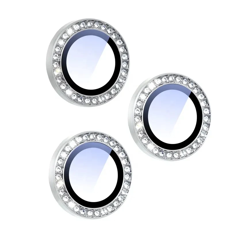 2–3 Stück Bling Glitzer Diamant Strass Kameraobjektivschutz für iPhone 15 16 17Pro Max Plus 13 Mini 14 13 12 Pro Max