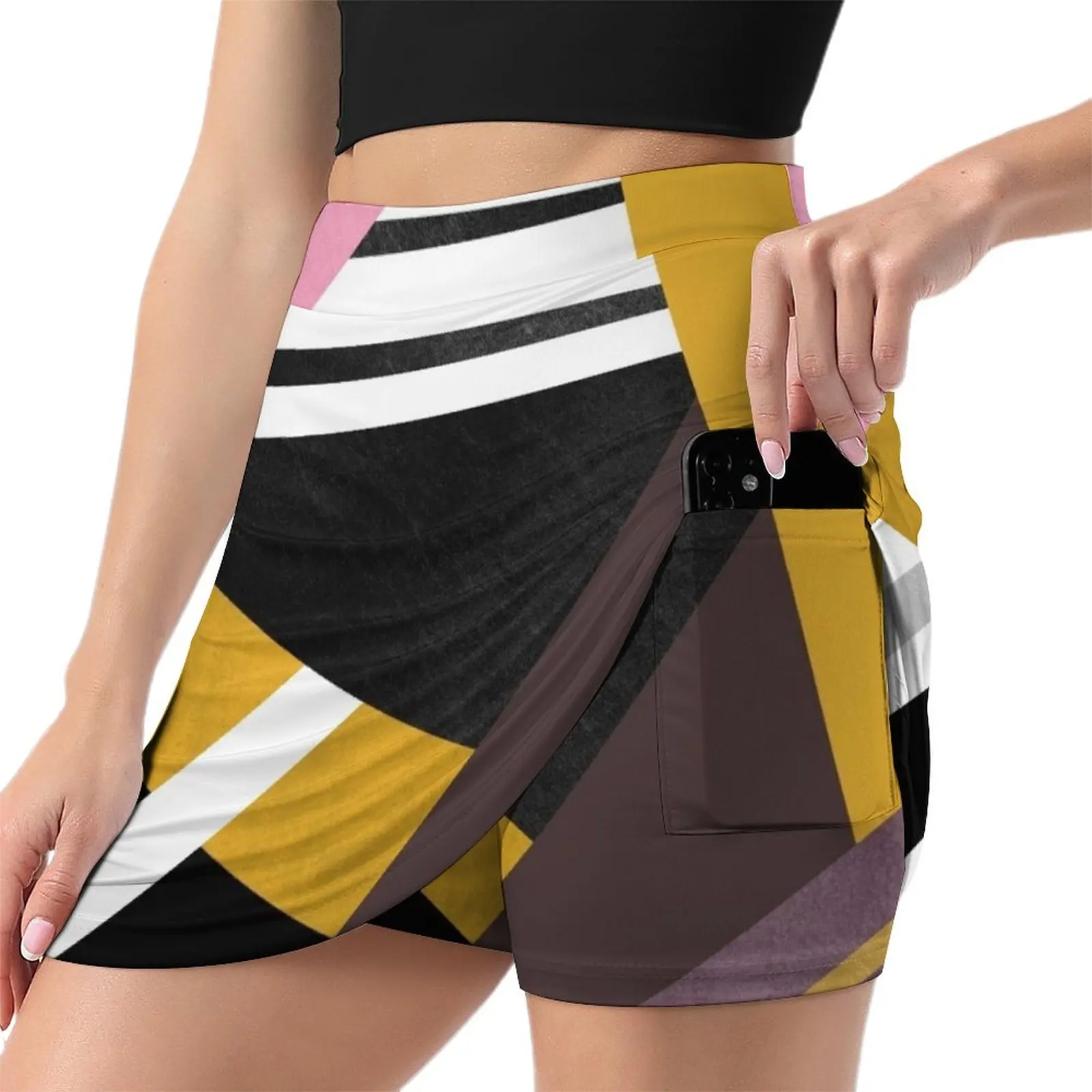 Graphic Combination Mini Skirt Women's summer dress Female skirt modest skirts for women