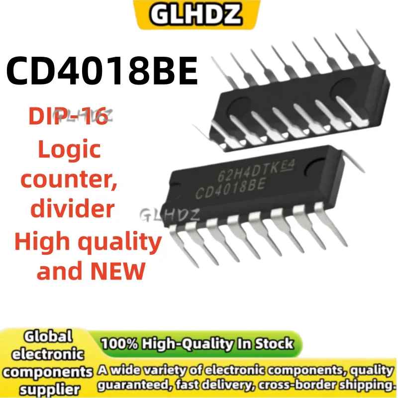 5Pieces-10Pieces CD4018BE DIP-16 Logic counter, divider High quality in stock
