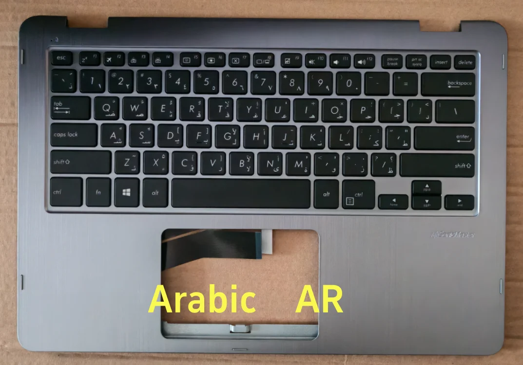 New Arabic Laptop Keyboard for Asus TP410U TP461U TP401 J401M TP401C/NA/UF/UR Backlight