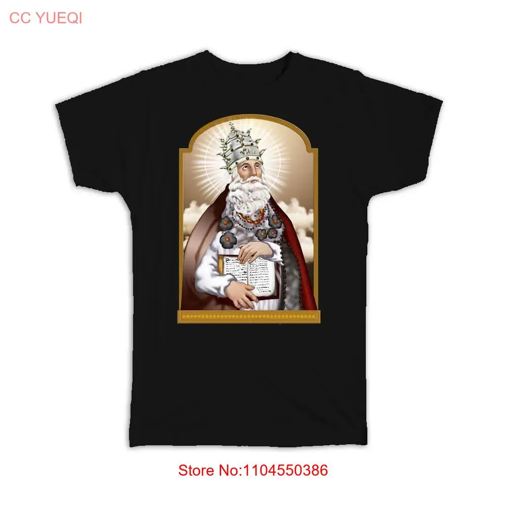 Saint Callistus I T Shirt Pope Callixtus Catholic Christian Religious Faith Church long or short sleeves