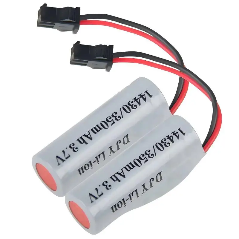 2-5pcs/lot 14430 3.7v 350mAh rechargeable lithium battery with SM-2P port plus protective board