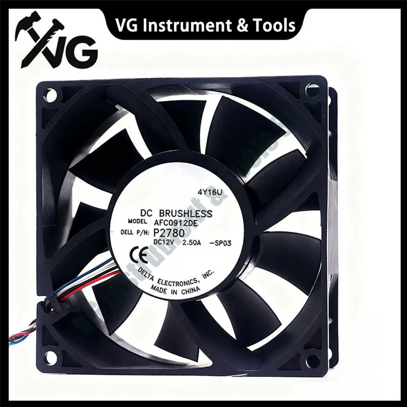 New for original AFC0912DE 9038 12V 2.5A 9cm 4-wire PWM car booster server high air volume speed regulation cooling fan