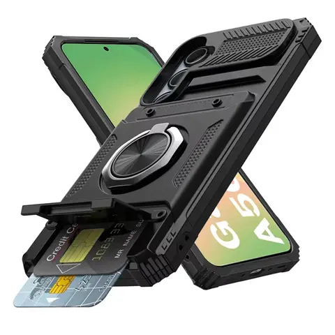 Magnetic Rotated Ring Kickstand Phone Cases For Samsung Galaxy A56 A36 A16 A55 A35 A15 A14 5G A26 Case Shockproof Wallet Cover