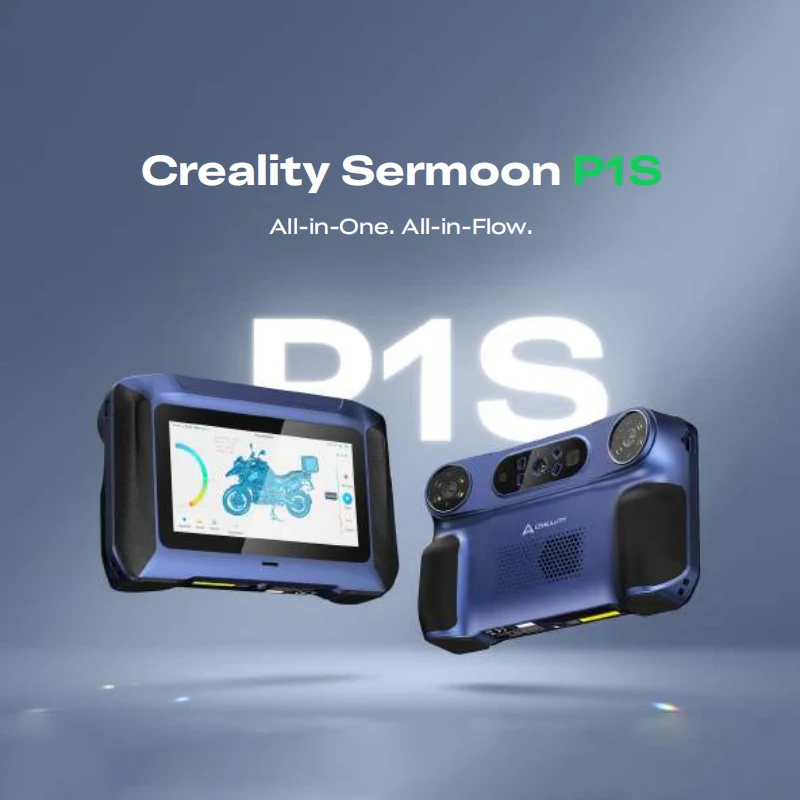 Creality Sermoon P1S 3D Scanner 34+7+1 Line Blue Laser Modes +NIR High-Precision 0.02mm Accuracy P1 Scannner Upgraded version