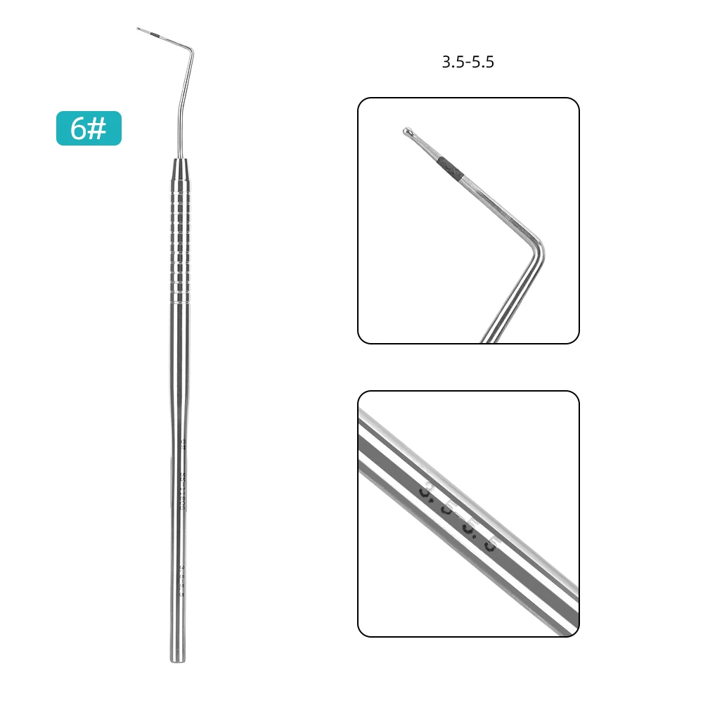 JOY DENTAL 1 Stück Zahnärztliche Graduierte Parodontalsonde aus 304 Edelstahl, Zahnärztliches Instrument, Endodontisches Equipment, Sonde 16cm mit Skala – Detail 12