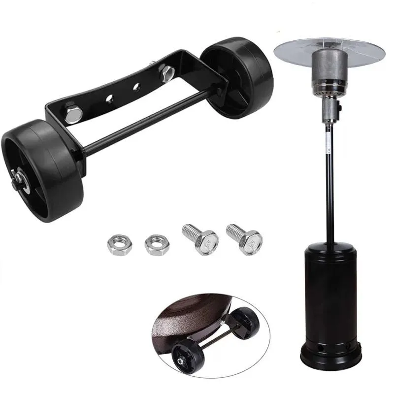 Cylindrical Umbrella Gas Heater Spare Parts, Mobile Pulley and Button Switch for Low Furnace Gas Heater