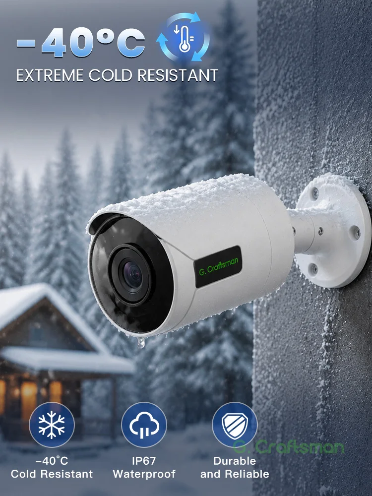 C-R,Full-HD,8MP IMX415,Security POE IP Camera,MIC,IR,Electronic Fence,Cross-boundary,CCTV,Video,Surveillance,Security,HiEasy,G8 - view 5