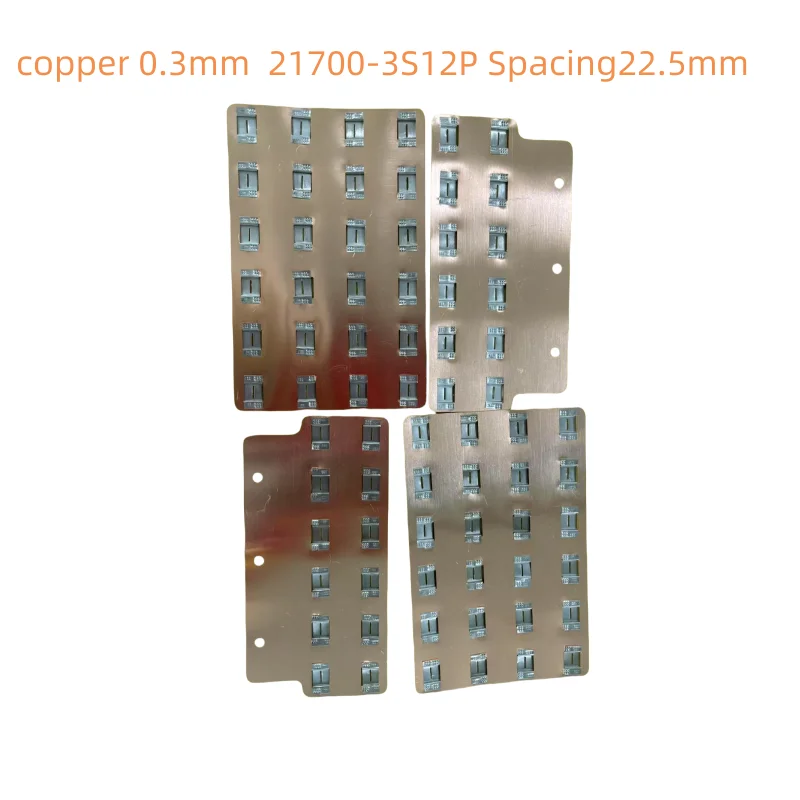 

21700-3S12P Медная шина Расстояние между элементами 22,5 мм Батарея Медно-никелевая композитная планка Блок питания для хранения энергии Настройка шины