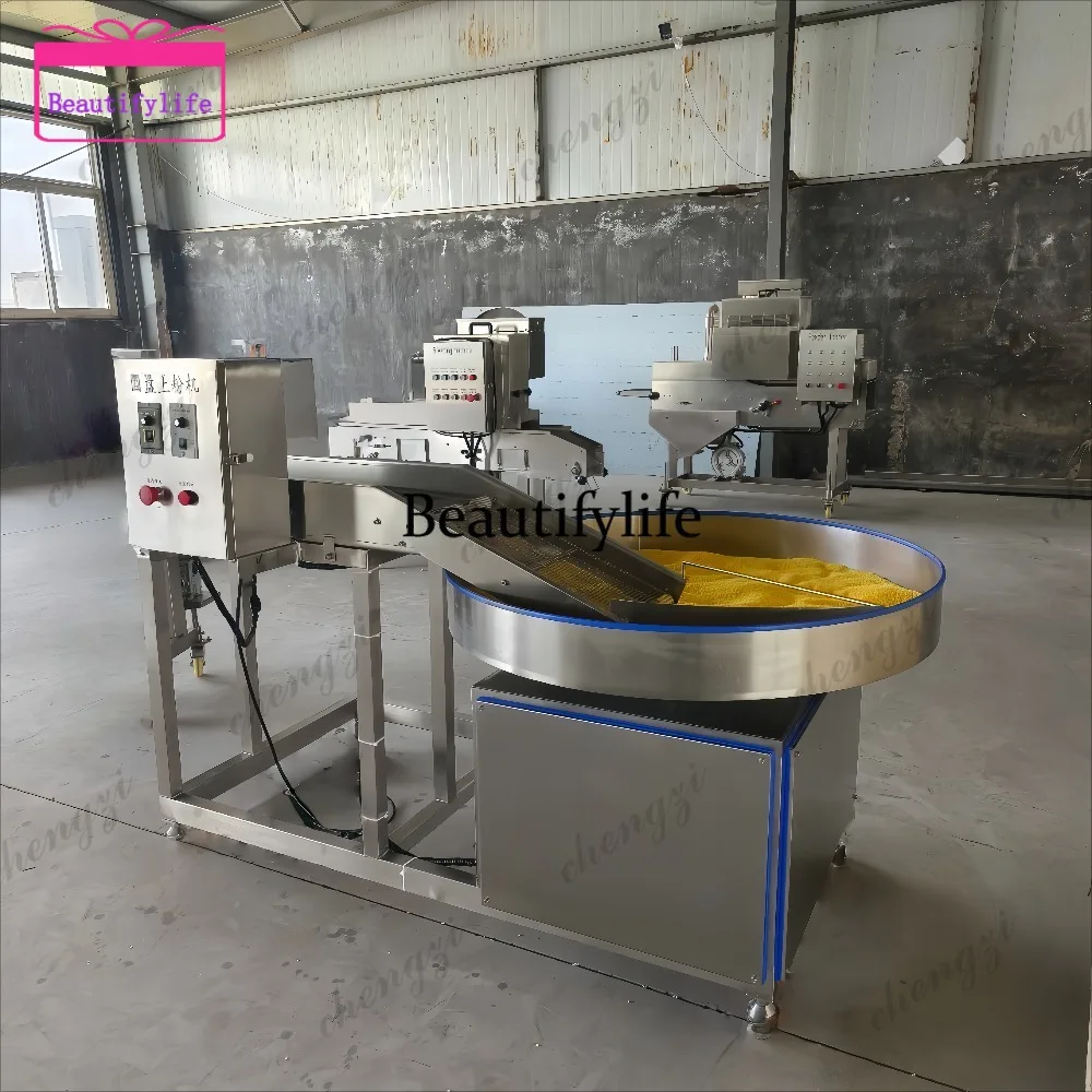 a55  Automatic Rotary Sesame Coating Machine for Fruit Vegetable Nut Breadcrumb Coating