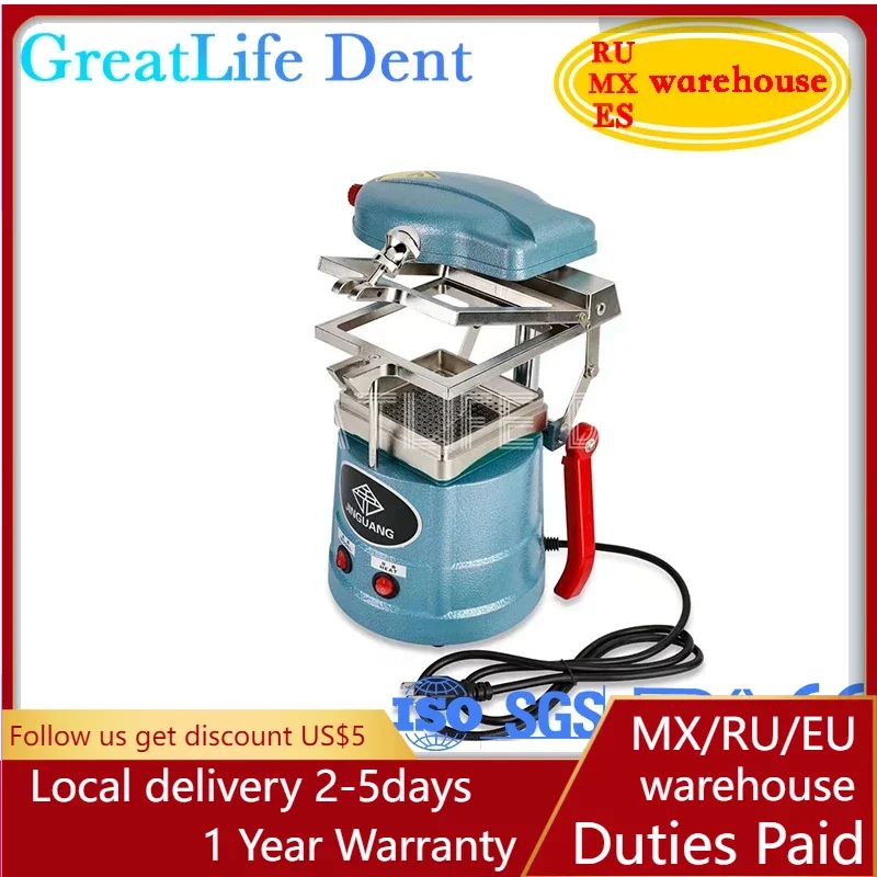 

GreatLife Dent Thermoforming Machine Dental Lab Vacuum Forming Molding Dental Vacuum Former Vacuum Forming Machine Dental