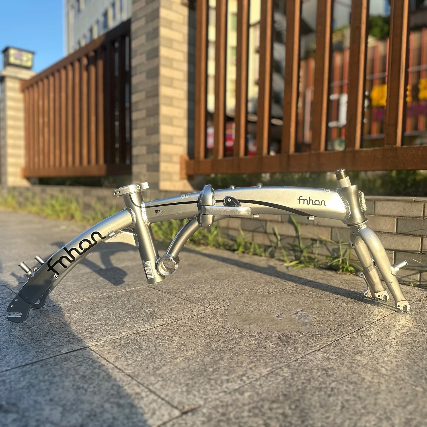 

Fnhon 1403 Tornado Mini Disc Rim Brake Frameset Folding Bike Frame Fork 14in 16in 3Speed Child Adult Bicycle Frame