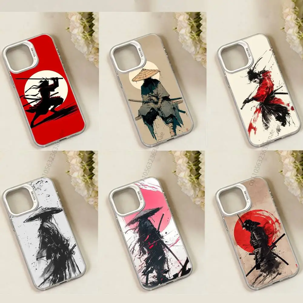 

Japanese Bushido Samurai phone Case for iPhone 17 11 12 Pro Max Plus Mini Air SE 16e 14 15 16 13 Soft Shell