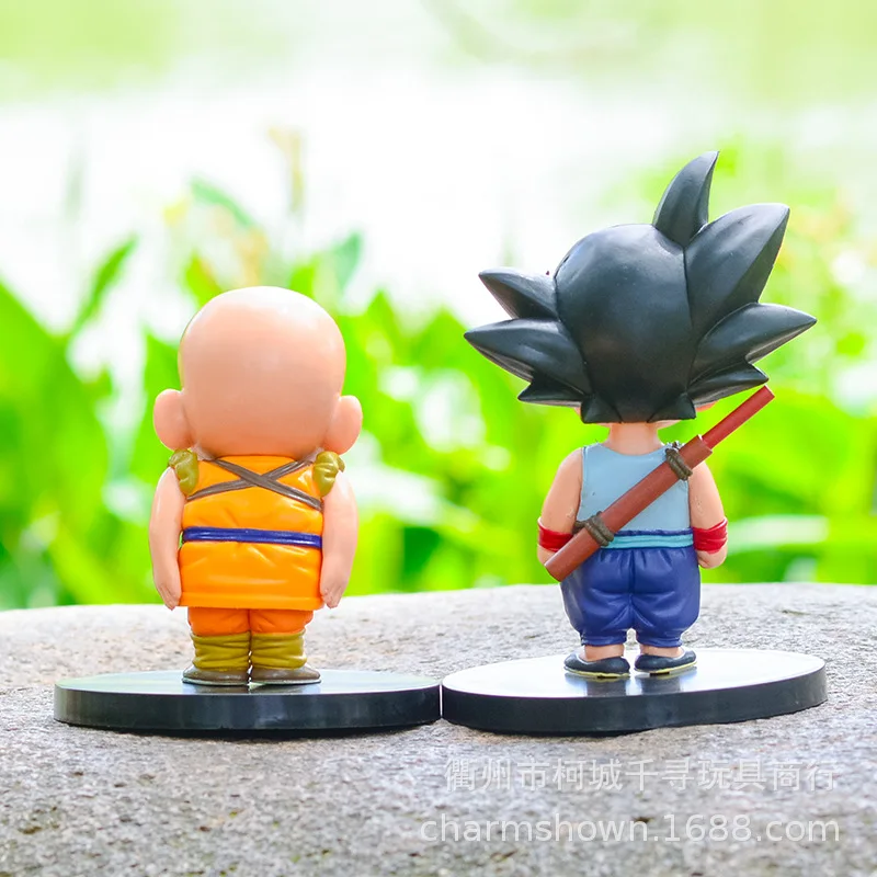 Dragon Ball Figure Son Goku Krillin Anime Figure Kawaii Cute Child Figurine Pvc Statue Doll Collection decorazione giocattoli regalo