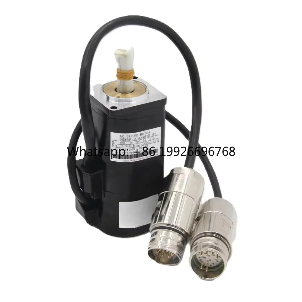 New Original Three-Phase 200V 100W 0.91A 0.318Nm Servo Motor SGMAH-01AAA61D-OY with IE3 Efficiency