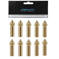 Creality K1 Brass Nozzles Kit, 3D Printer 10PCS High Speed 0.4mm Nozzles Kit for K1, K1 Max, Ender 3 V3 KE, CR-10 SE, CR-M4