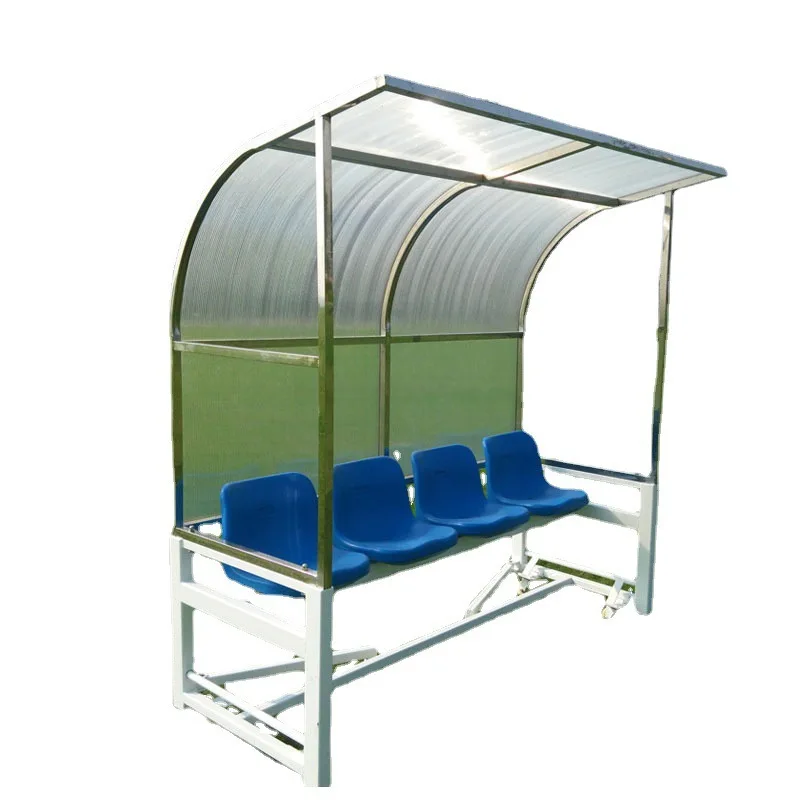 

Mobile Football Protective Shed, Football Field Rest Chair, Player Bench, Coach 4 Seats and 6 Seats