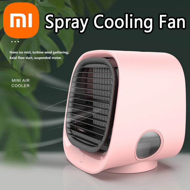

Xiaomi Холодильный спрей Охлаждающий вентилятор Студенческое общежитие Увлажнение Электрический вентилятор Офисный настольный мобильный маленький электрический вентилятор