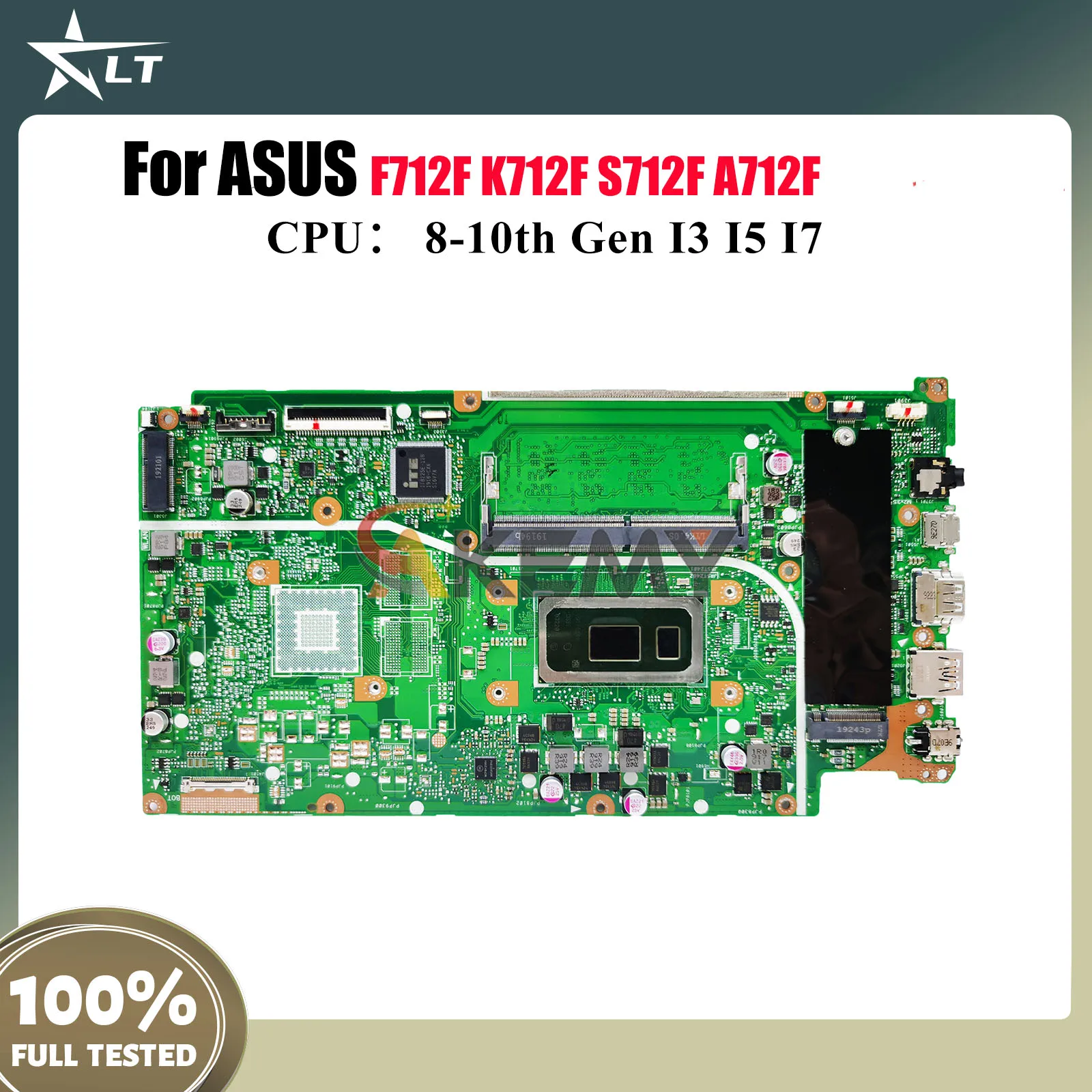 

X712FA Laptop Motherboard For ASUS X712FB X712F F712F S712F X712FJG X712FL K712F X712FF A712F X712FJ Mainboard With I3 I5 I7 CPU