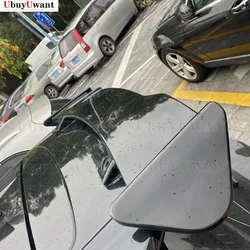 For Seat Leon MK2 MK3 MK3.5 Rear Roof Spoiler By High Quality ABS Car Rear Trunk Wing Glossy Black Carbon Fiber Look Body Kit
