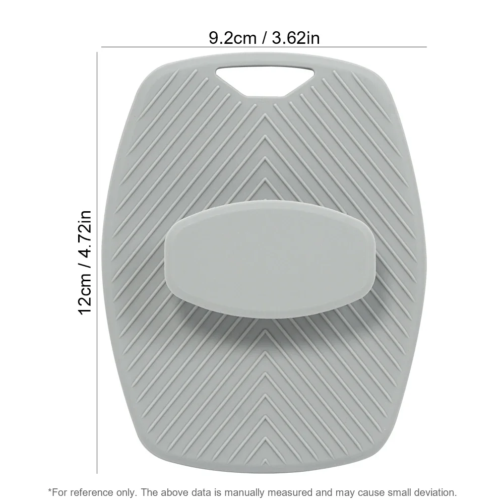 Exfoliating Silicone Brush Cleanser No Slip Bathroom Accessories Bath Brush Handle Body Scrubber Cleans and Massages Skin