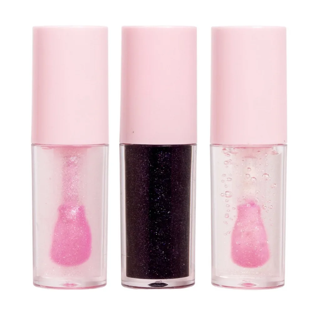 3PCS Fruit Flavor Lip Plumper Oil Temperature Changing Moisturizing Private Label Custom Logo Vegan Makeup Wholesale Lip Oil