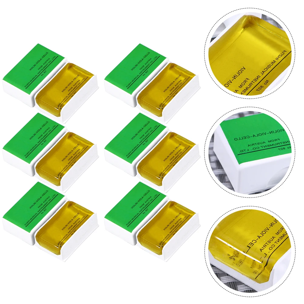 

6 pcs Stringed Stringed Instrument Rosin Premium Natural for Violin Viola Cello Erhu Clear Rosin For Viola Sound