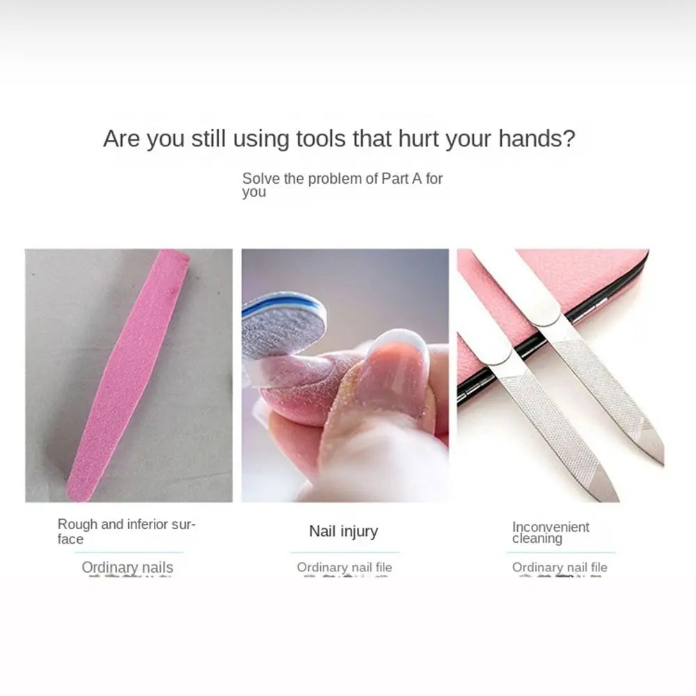 전문가용 나노 유리 네일 파일 내구성 있는 다채로운 네일 폴리싱 스트립 양면 폴리싱 스틱 네일 살롱용