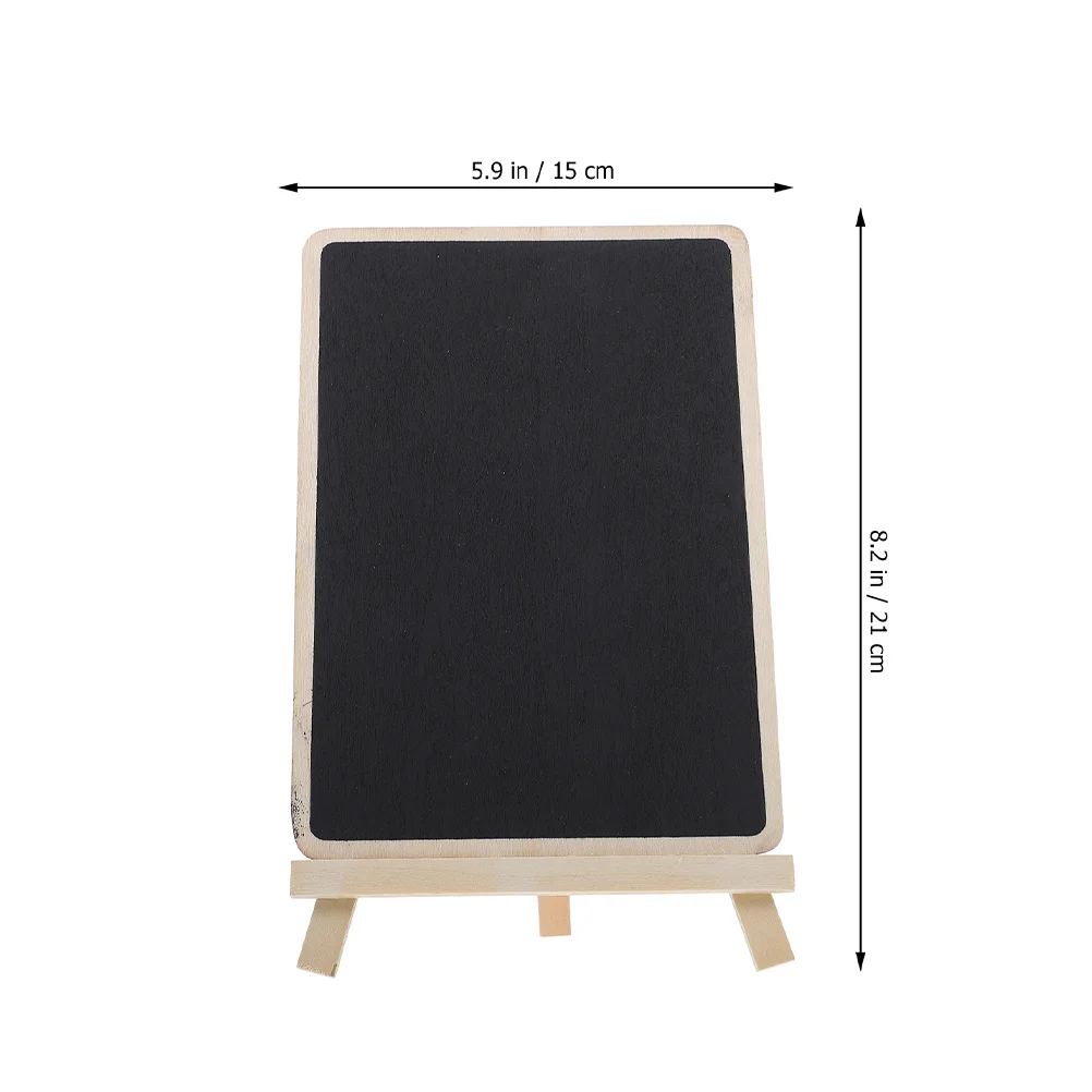 

4Pcs Desktop Chalkboard Sign Freestanding Memo Board for Home Restaurant Cafe Wedding Menu Display Small Erasable Tabletop Decor