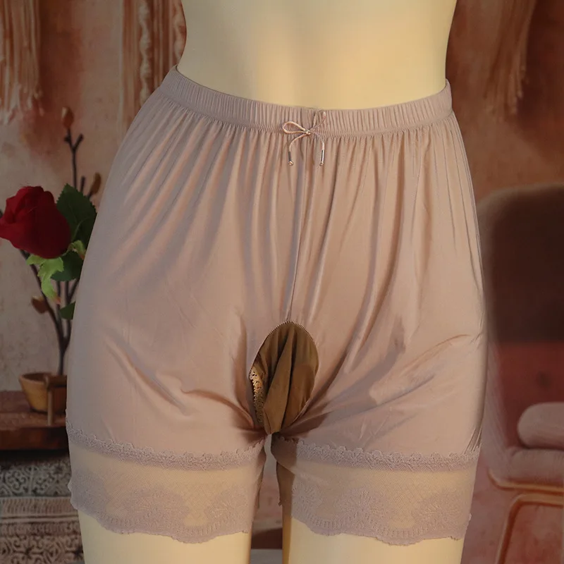 Men Trunks See Through Lingerie Sissy Pouch Underwear Open/Close Sheath Gaywear Lace Sexy Ultra-Thin Underpants Lingerie