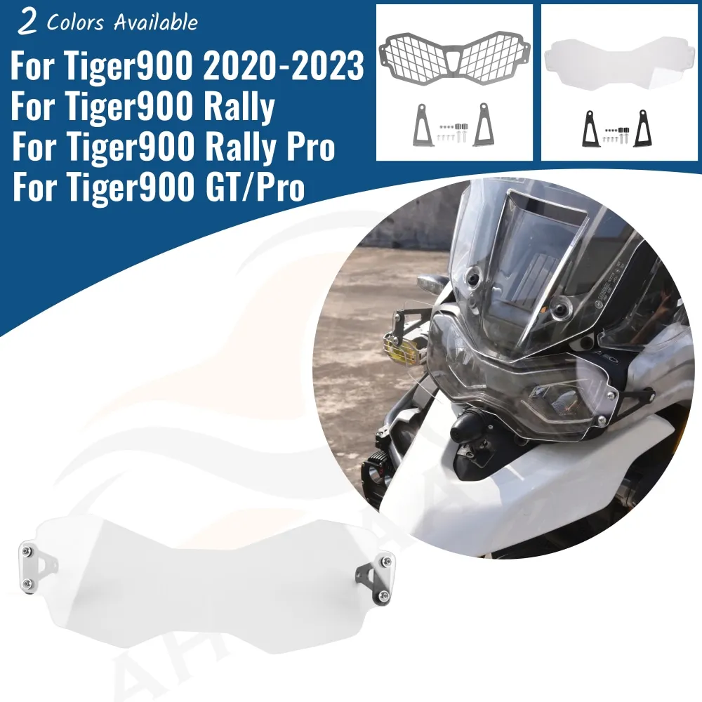 

For Triumph Tiger 900 Rally Pro Tiger900 GT 2020-2023 Motorcycle Headlight Protection Guard Lamp Cover Grill Grille Protector