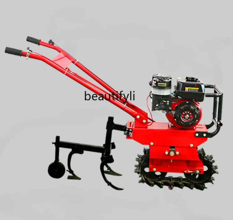 Ground-moving machine, chain-rail micro-tiller, single-wheel plow, semi-plough, trenching machine, fertilizing seeder