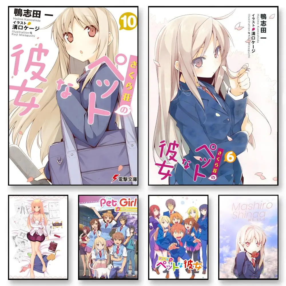 Anime The Pet Girl of Sakurasou   Character Print Japanese Graphic Streaming Film Style Wall Artwork Bedroom Decor  Poster