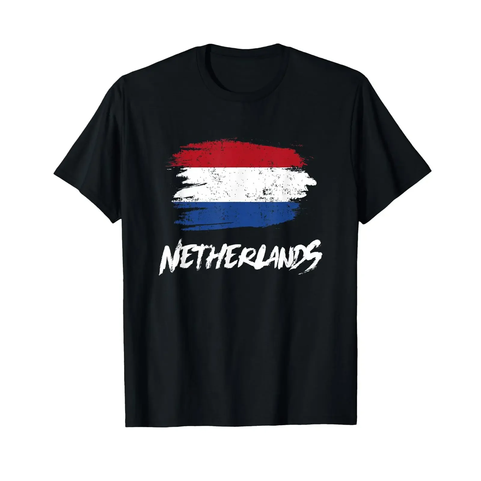 Netherlands Flag Holland Fan T Shirt vintage Washed Soft Slightly Comfortable Versatile Unisex Casual homme Stretched