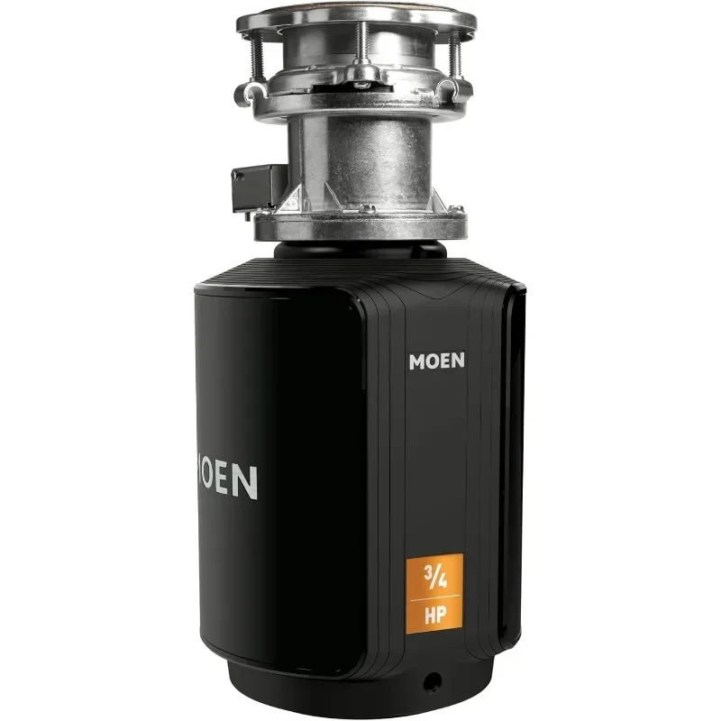 Moen Host Series Disposer with Control Activation 3/4 HP Garbage Disposal with Sound Reduction, Power Cord Included, GXB75C
